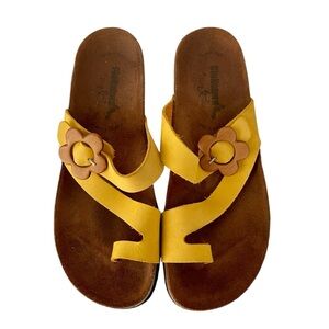 Bionatura Suede Cork Comfort Italy Boho Flower Garden Girl Cottagecore 6 Sandals